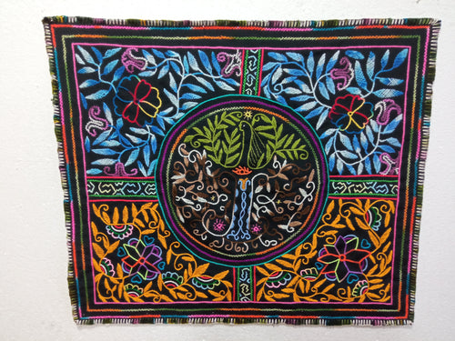 Shipibo native ayahuasca visions embroidery cloth 388