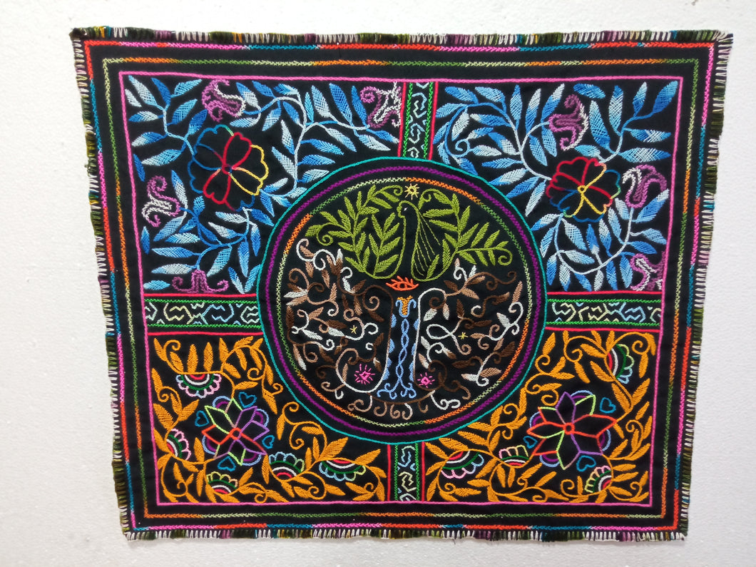 Shipibo native ayahuasca visions embroidery cloth 388