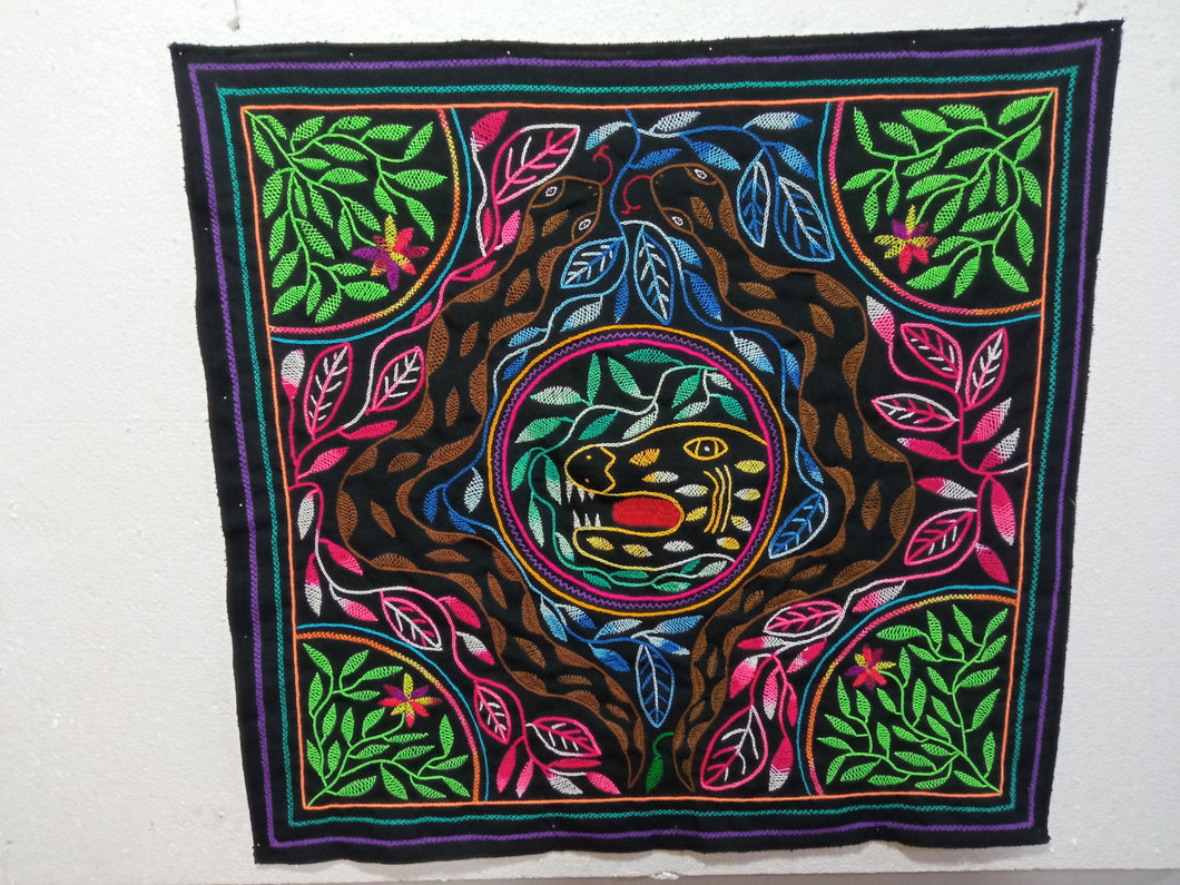 Shipibo native ayahuasca visions  embroidery cloth 400