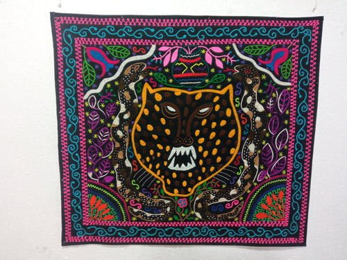Shipibo native ayahuasca visions embroidery cloth 416