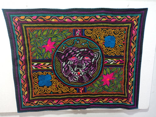 Shipibo native ayahuasca visions embroidery cloth 425