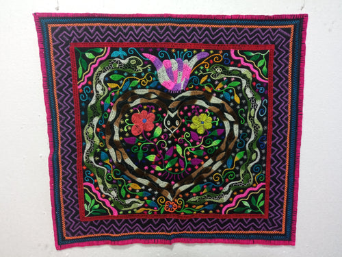 Shipibo native ayahuasca visions embroidery cloth 430