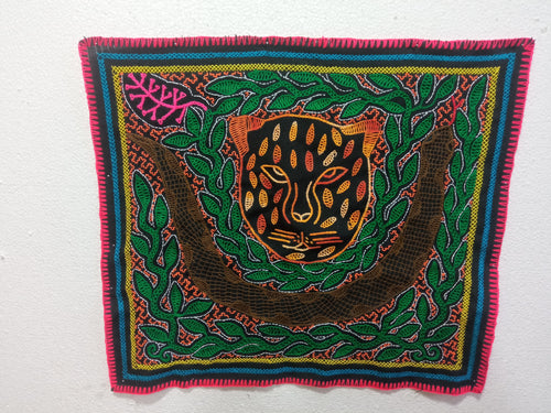 Shipibo native ayahuasca visions embroidery cloth 457